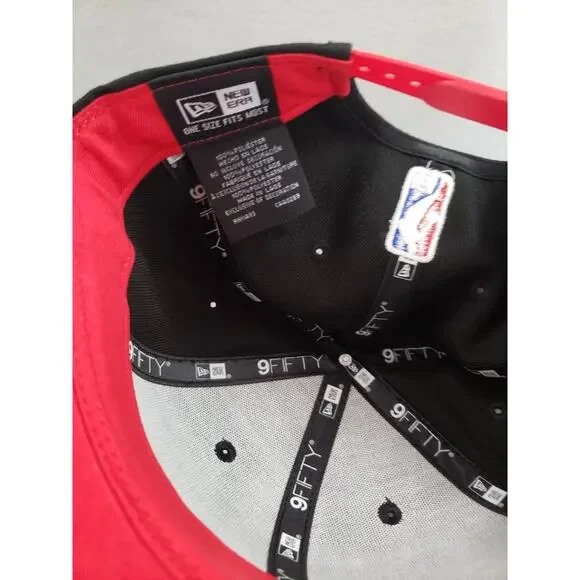 Chicago Bulls Hat Cap City Edition Snapback Snap Back 9Fifty Black New Era - Picture 7 of 8